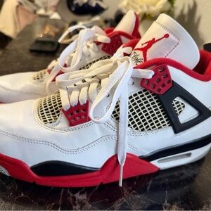 Jordan Athletic Shoes - White and Red